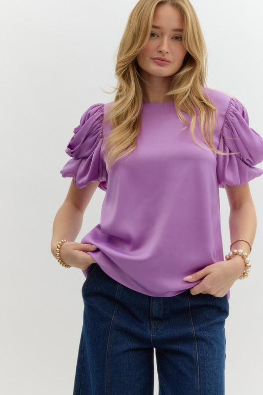 Orchid Oasis Top- Lilac