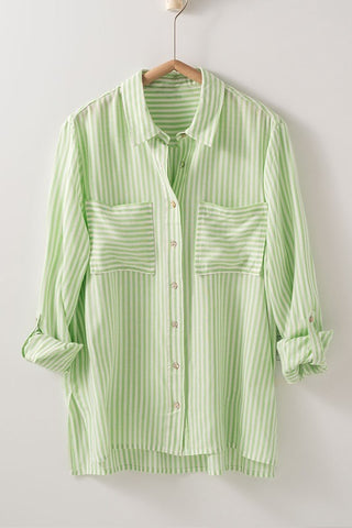 Sunbeam Button Down- Lime