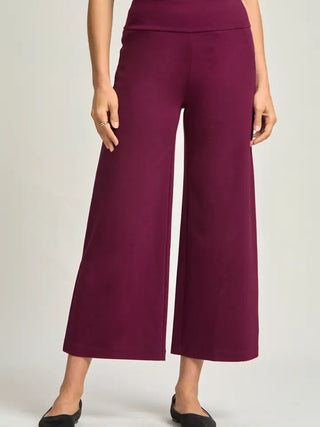 Magic Wide Cropped Pant- Wine