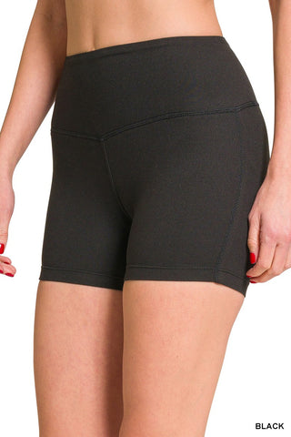 Work It Out Biker Shorts- Black