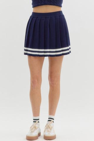 Tennis Date Skort- Navy