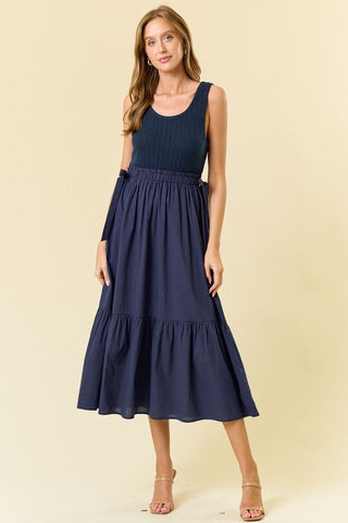 Midsummer Midi Dress- Navy