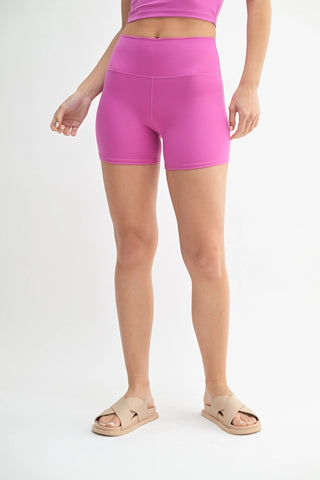 Venice Cloud Biker Shorts- Purple