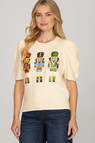 Nutcracker Sequin Top