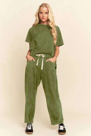 My Favorite Pleat Set- Olive