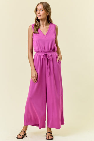On My Terms Jumpsuit- Pink