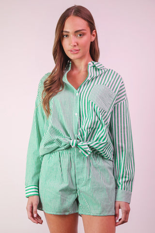 Island Retreat Stripe Set- Green