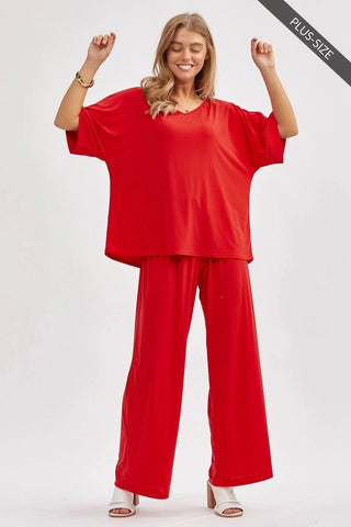 Curvy Cabana Travel Set- Red