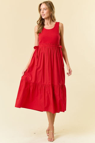 Midsummer Midi Dress- Red