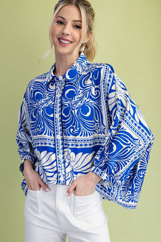 Saddle And Sun Top - Blue