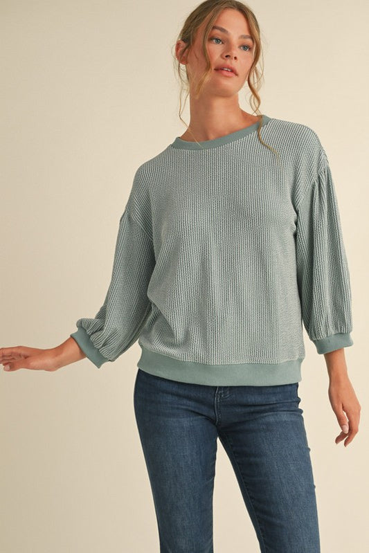 Perfect Day Top In Sage