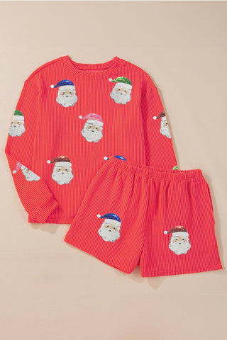 Jolly Santa Ribbed Set