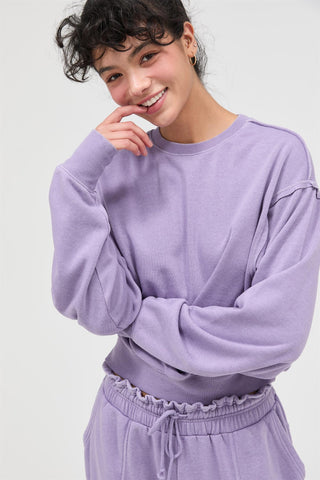 Simply Comfort Sweatshirt- Purple