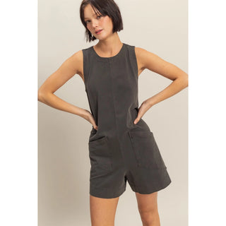 On Vacay Romper- Black