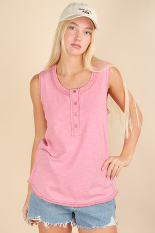The Bree Tank-Pink