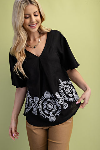 The Gentle Grace Top- Black