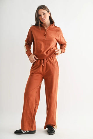 Varsity Cotton Set- Brick