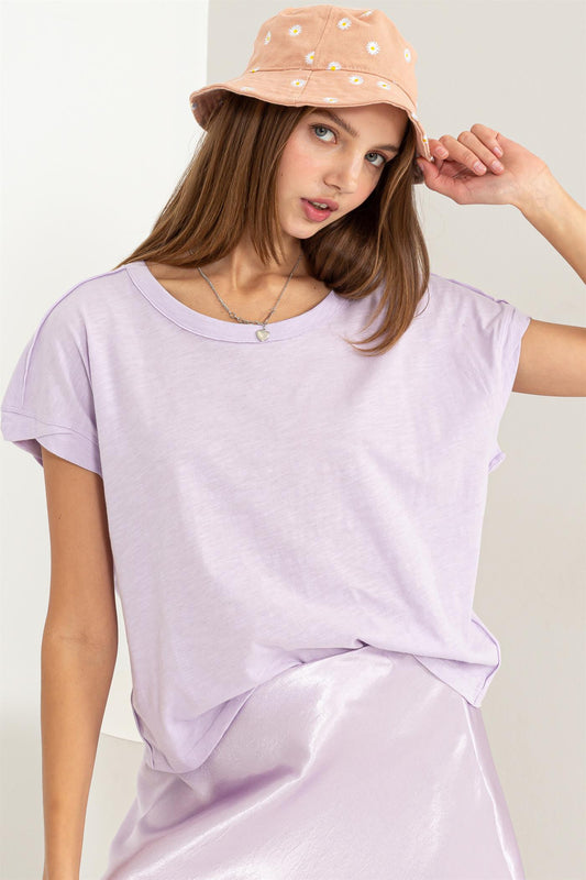 City Girl Top In Purple