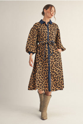 Leopard Midi Dress