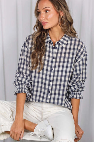 Autumn Lane Top - Navy