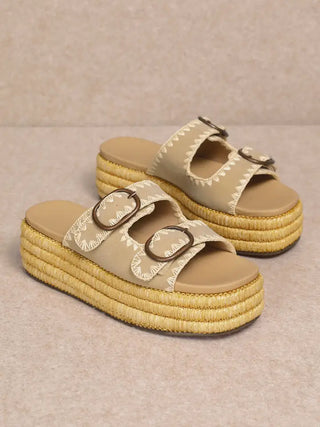 The Heidi Sandal/Beige