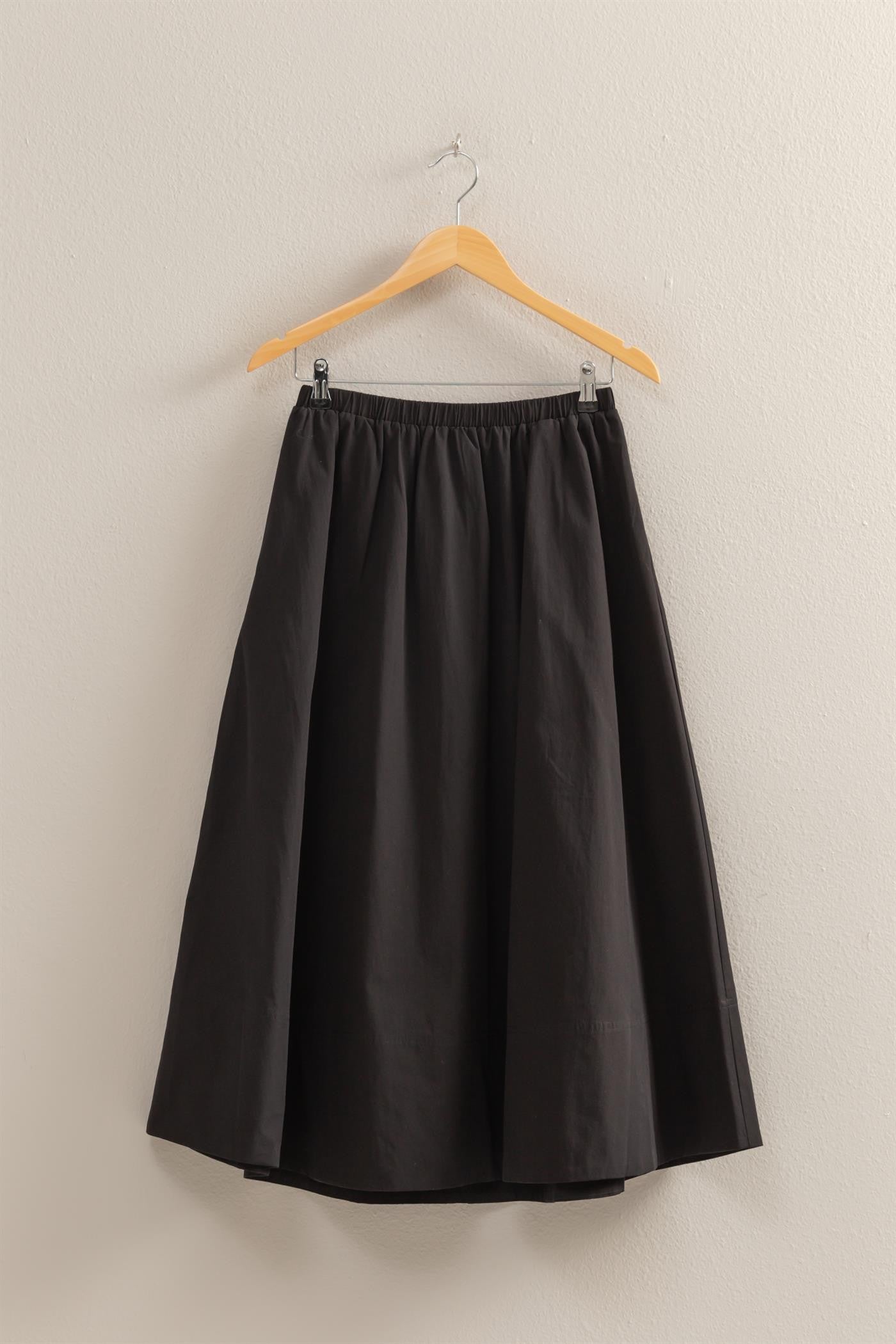 The Charlotte Midi Skirt- Black