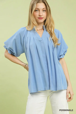 The Brighton Top- Periwinkle