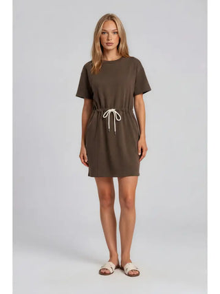 Mallory Mini Dress- Brown