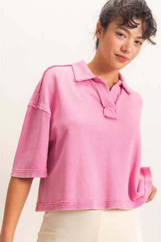 The Campus Classic Top- Pink