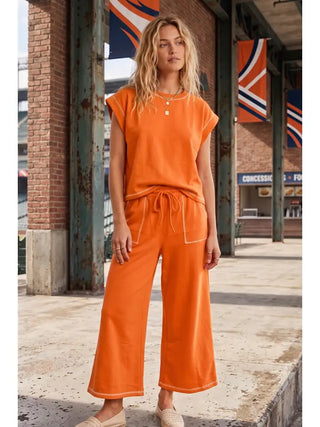 The Baller Lounge Set-Orange