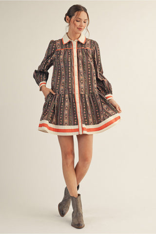 The Vintage Coquette Dress- Olive