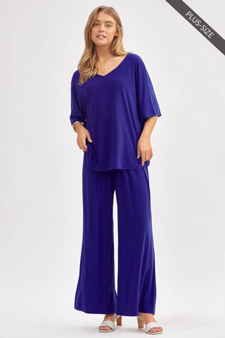Curvy Cabana Travel Set- Blue