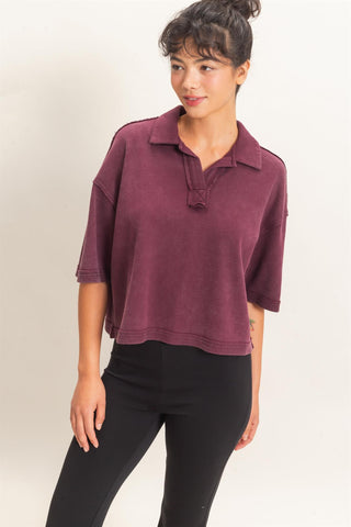 The Campus Classic Top- Cherry