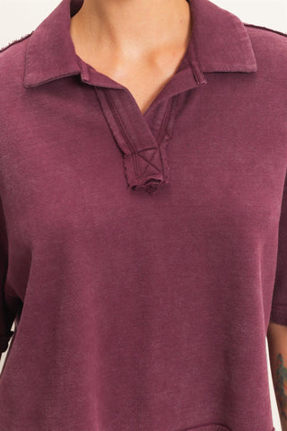 The Campus Classic Top- Cherry