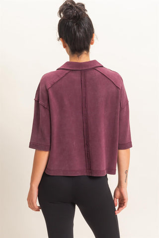 The Campus Classic Top- Cherry