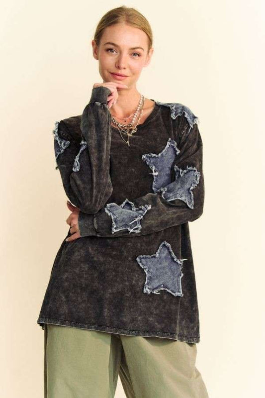 Dark Denim Star Top