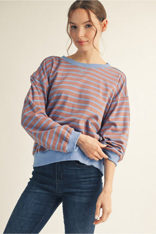 Basic Drop Sleeve Top- Brown