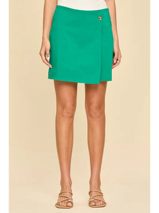 All In A Day Skort- Emerald