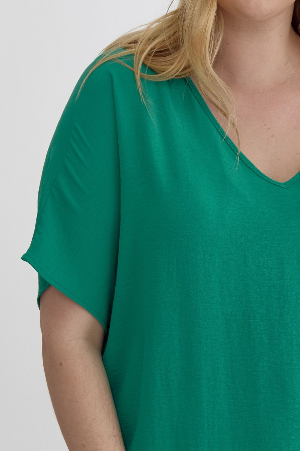 Curvy Best Seller Top In Green