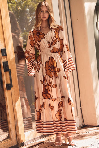 Fall Bloom Midi Dress
