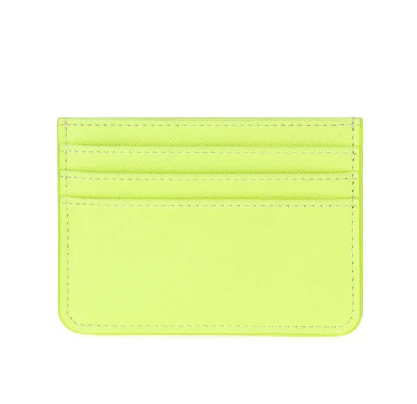 Mom, I Am A Rich Man Card Holder In Neon Yellow