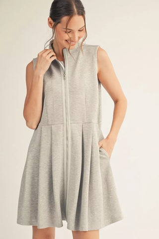 Casual Day Dress-Grey