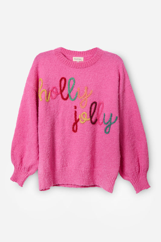 Holly Jolly Pink Sweater