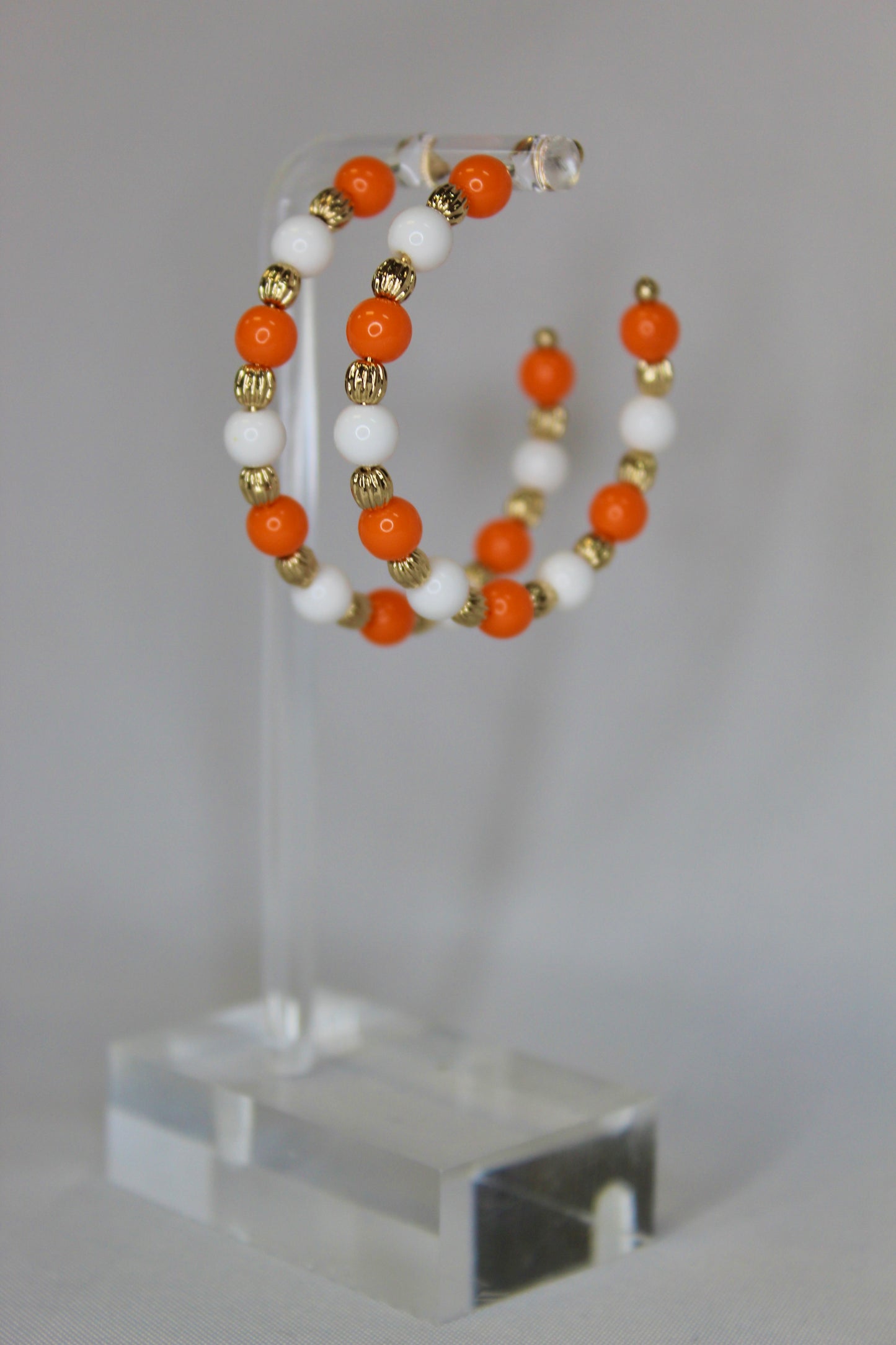 Monarch Beaded Hoops