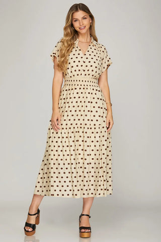 In The Hamptons Midi Dress - Cream