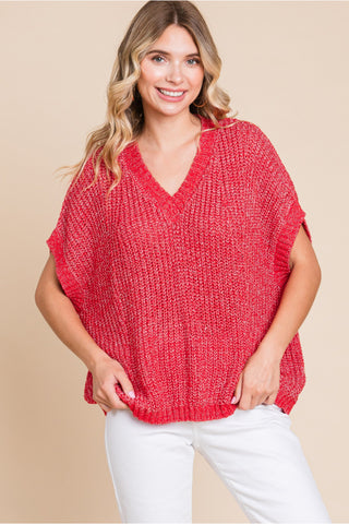 Shopping Day Top In Red