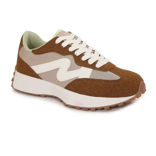 Luca Retro Platform Sneaker - Khaki