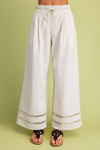 Street Chic Linen Pants - Oatmeal