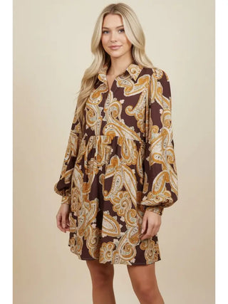 Harvest Paisley Dress