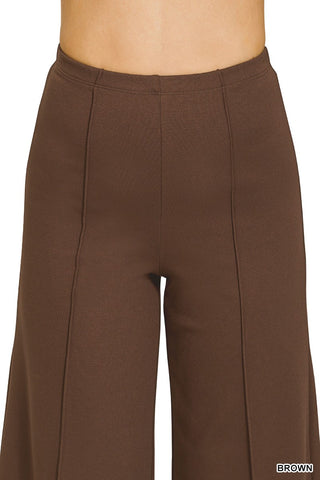 Everyday Pintuck Pant- Brown
